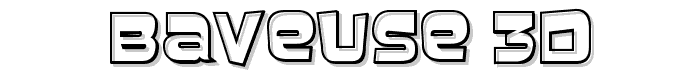 Baveuse 3D font